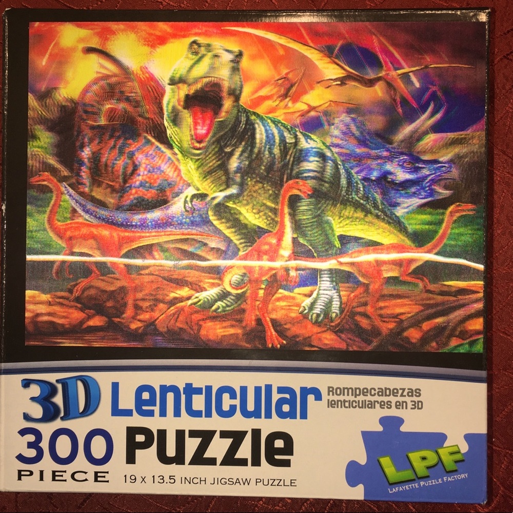 3D lenticular Dinosaur puzzle